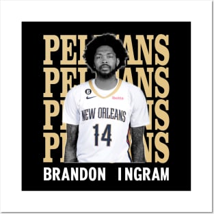 New Orleans Pelicans Brandon Ingram 14 Posters and Art